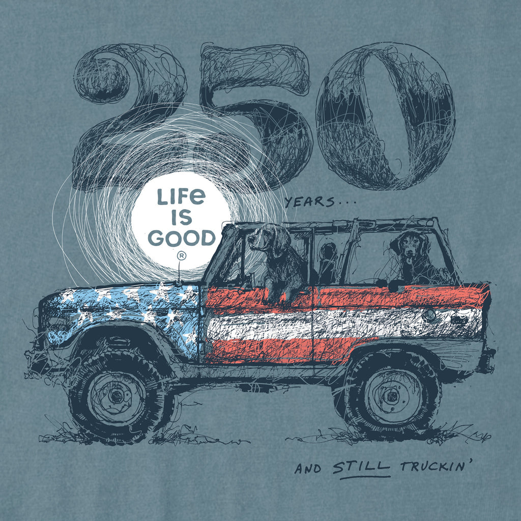 Men's 250 and Still Truckin Good Vibes Crew
