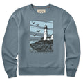 Men's Costal Lighthouse Good Vibes Crew