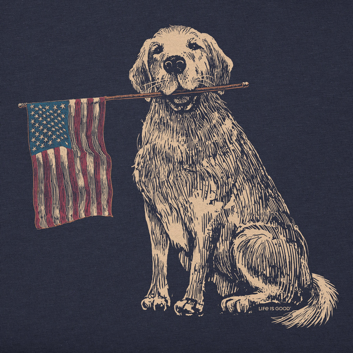 Men's USA Golden Good Vibes Crew