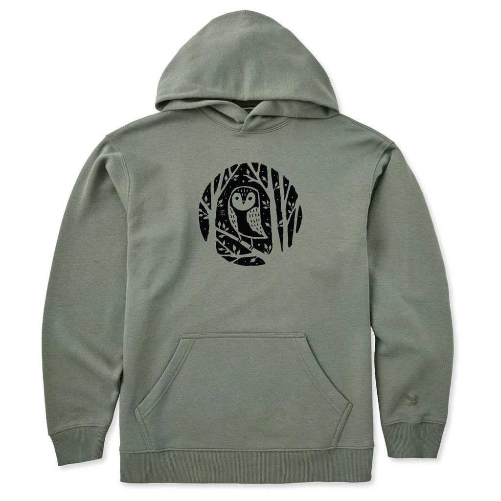 Men's Owl in the Trees Good Vibes Hoodie product image 1