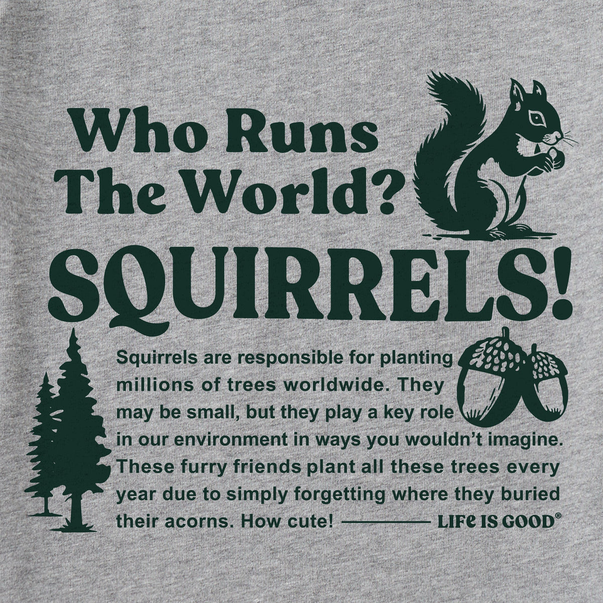 Men's Squirrels Run the World Good Vibes Hoodie product image 2