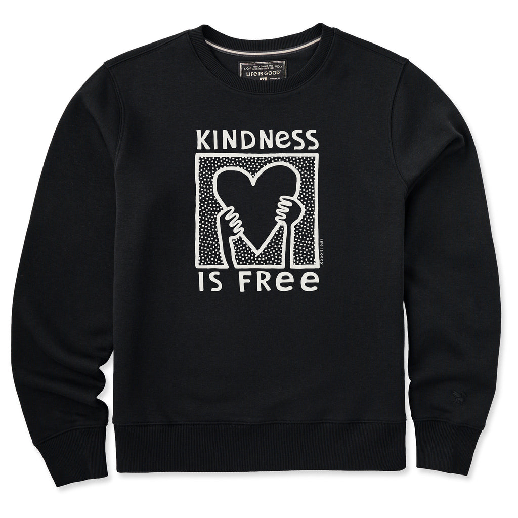 Women's Kindness is Free Heart Good Vibes Crew