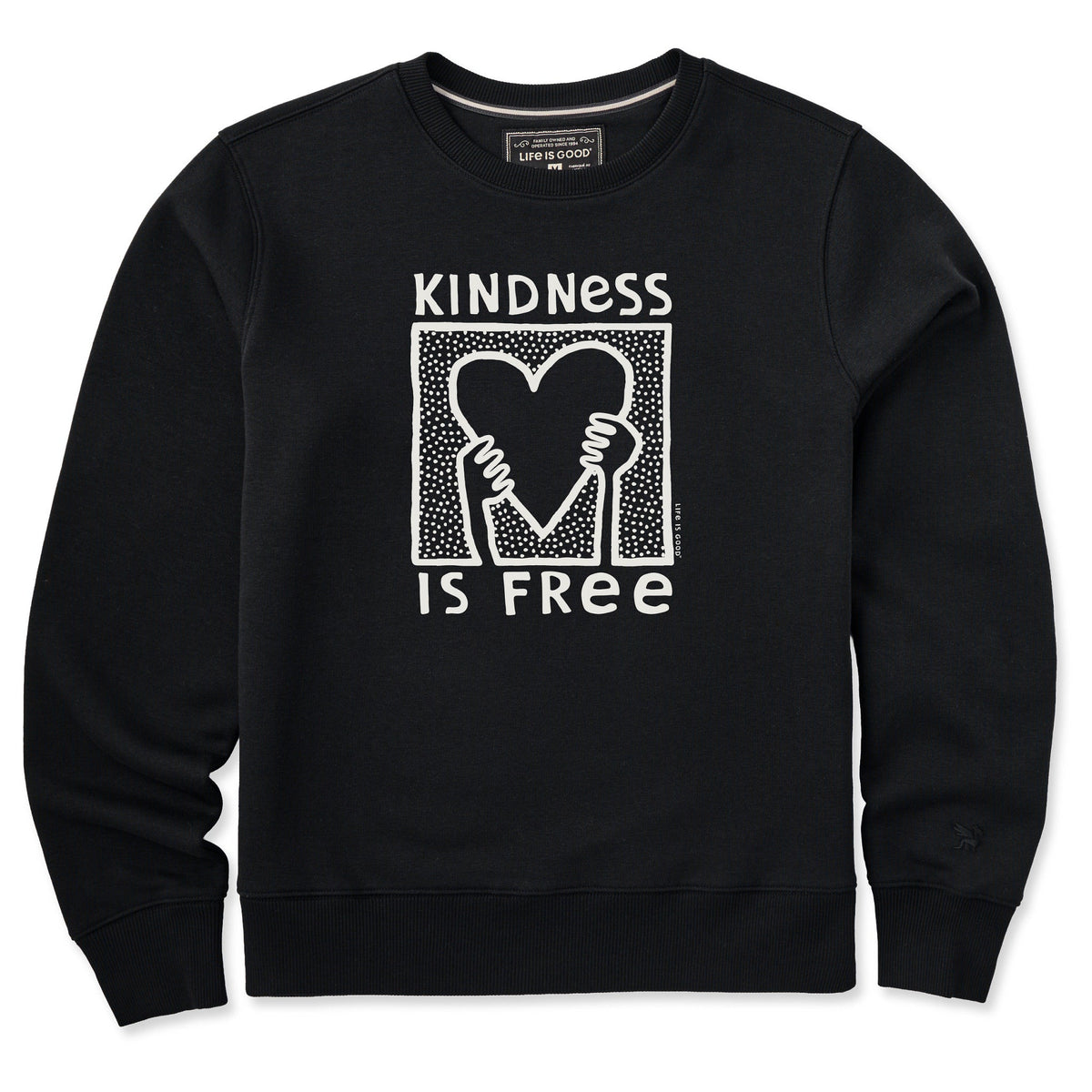 Women's Kindness is Free Heart Good Vibes Crew