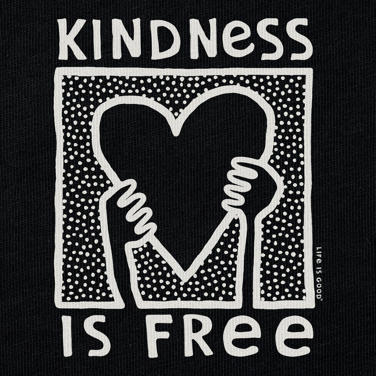 Women's Kindness is Free Heart Good Vibes Crew