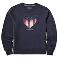 Women's Heart Stars and Stripes Good Vibes Crew