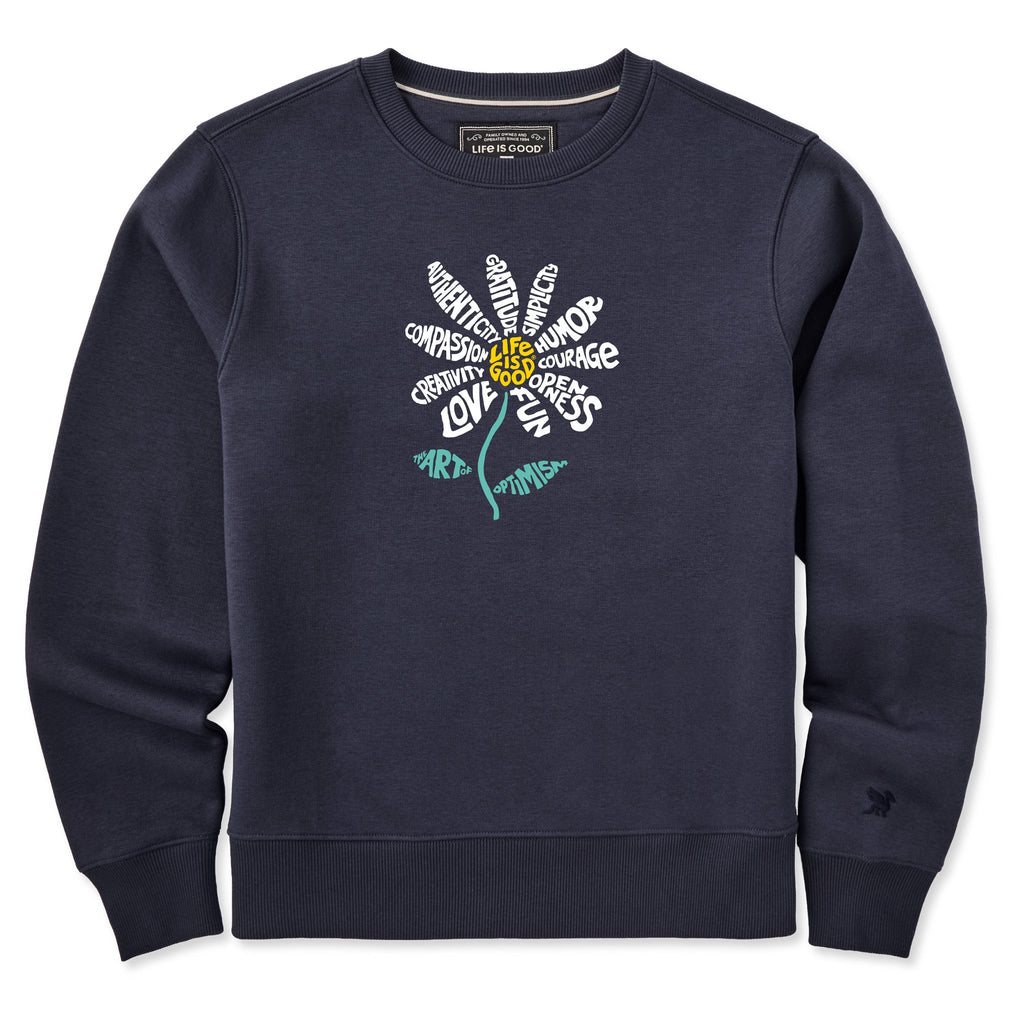 Women's Superpowers Daisy Good Vibes Crew