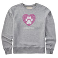 Women's Best Things Paw Heart Good Vibes Crew