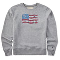 Women's Patchwork Floral Flag Good Vibes Crew