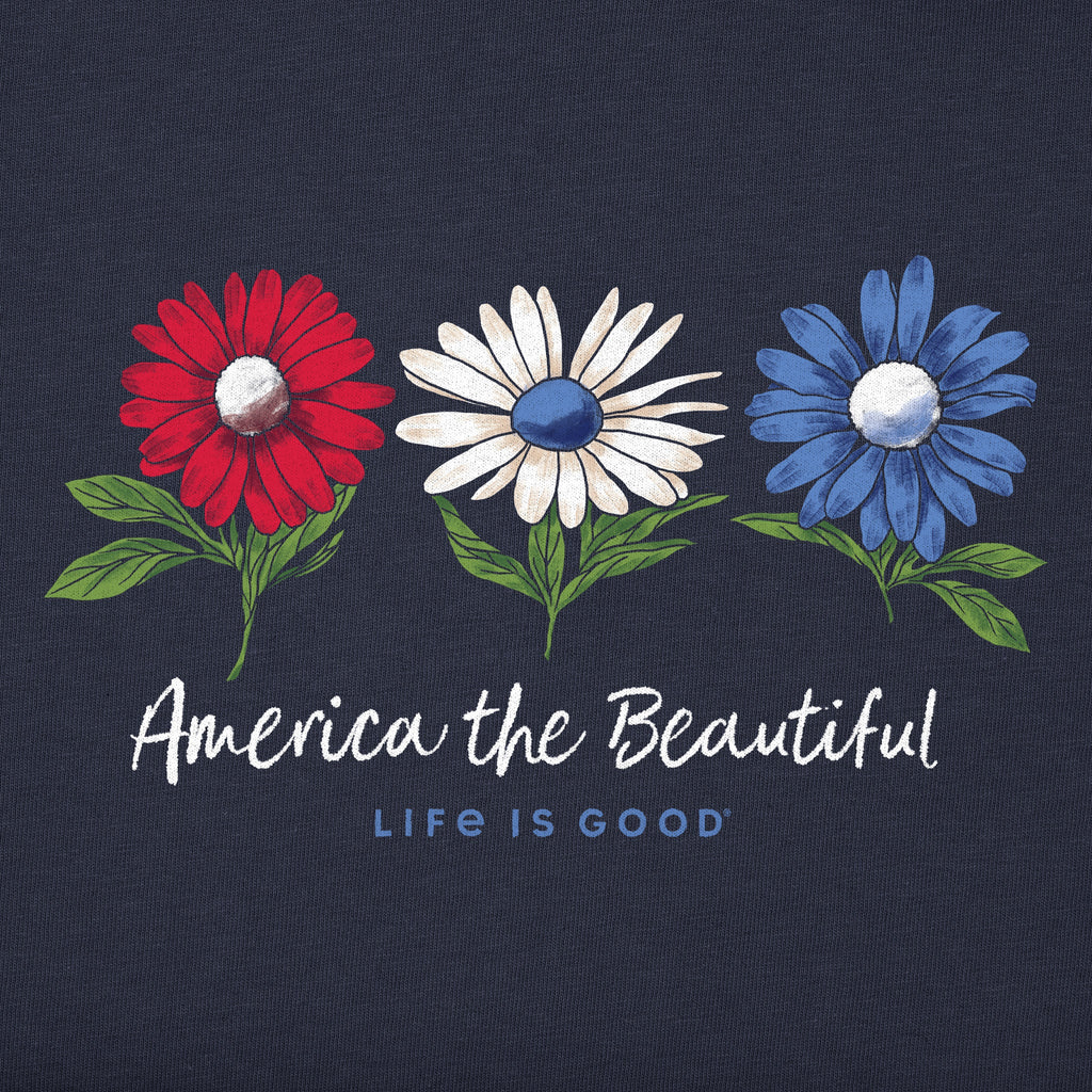 Women's America the Beautiful Daisies Good Vibes Hoodie product image 2
