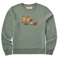 Women's Fall Flowers & Pumpkins Pickup Good Vibes Crew