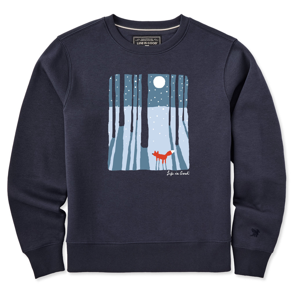 Women's Fox in the Moonlight Good Vibes Crew