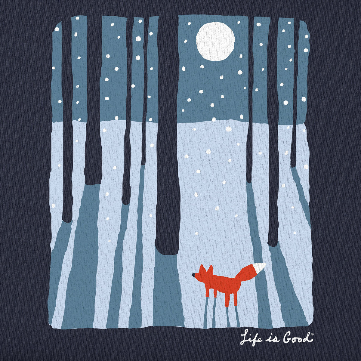 Women's Fox in the Moonlight Good Vibes Crew