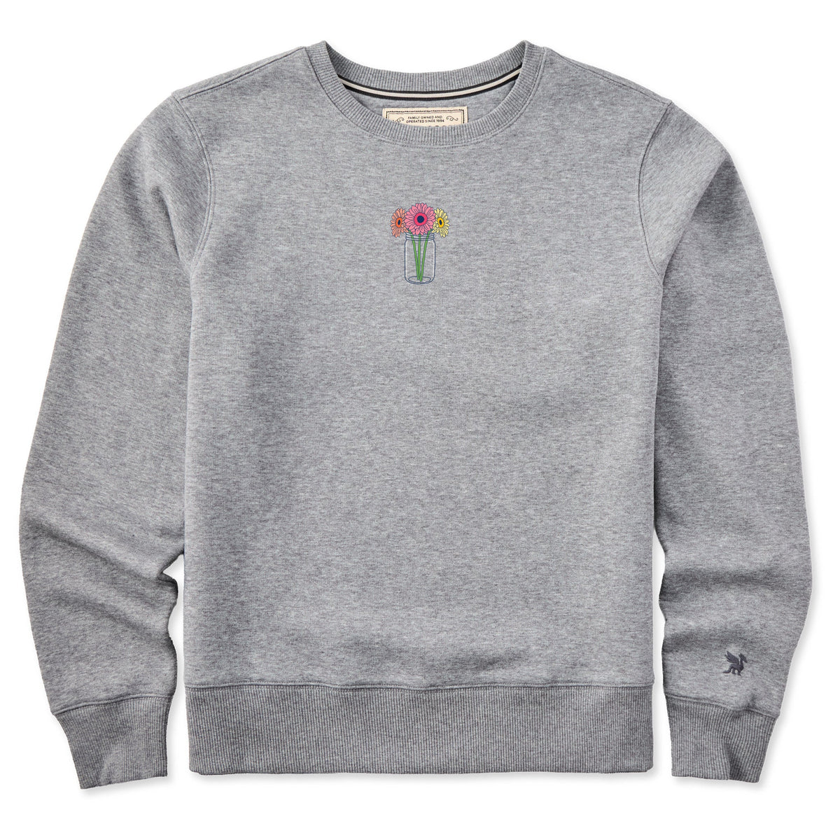 Women's Gerbera Flower Jar Good Vibes Crew