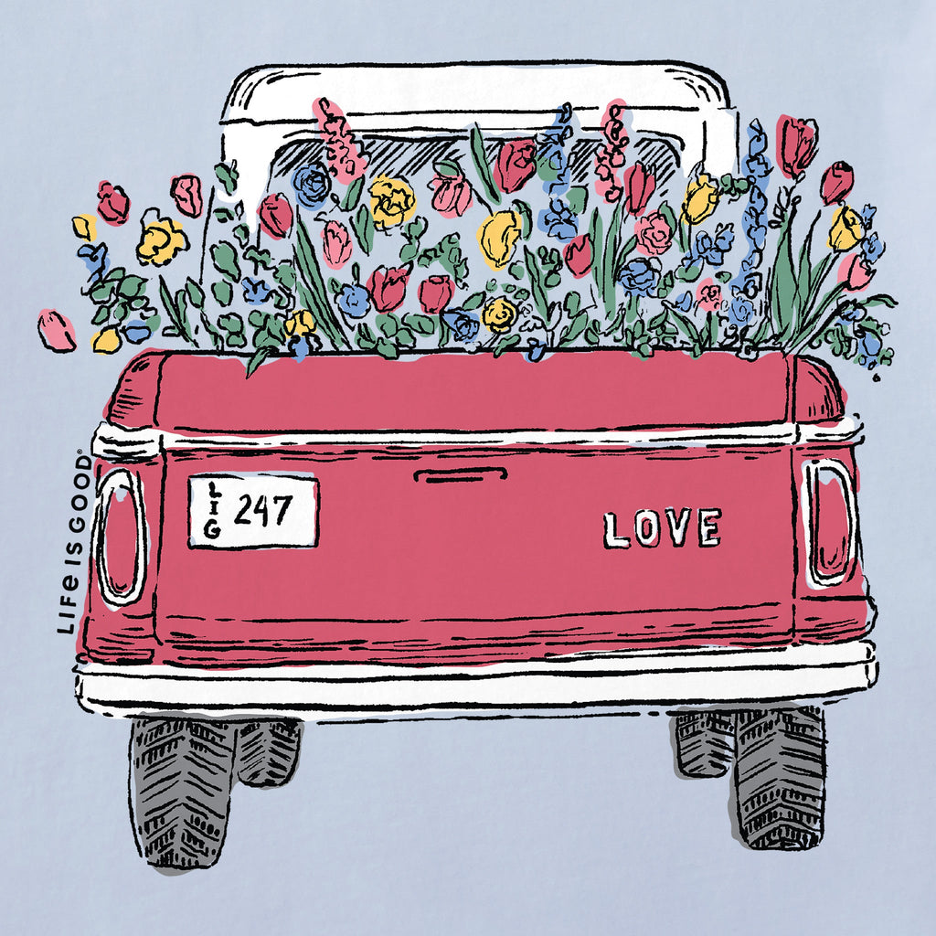 Women's Flower Love Truck Good Vibes Crew product image 2