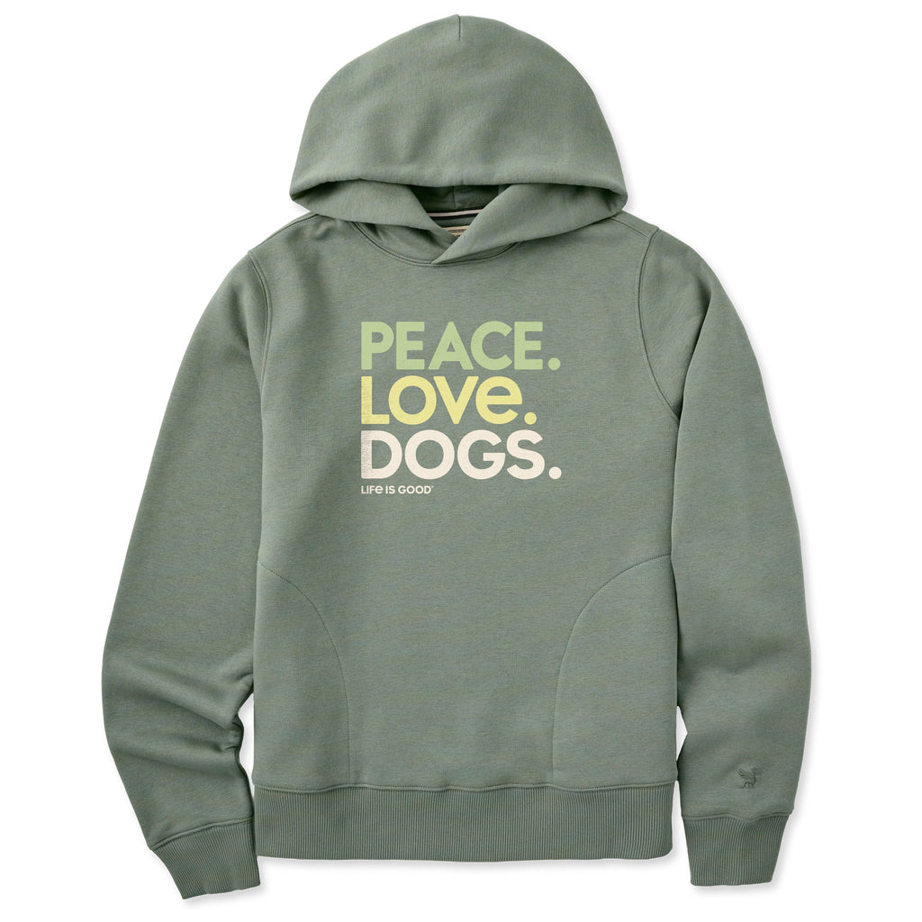 Women's Peace Love Dogs Good Vibes Hoodie product image 1