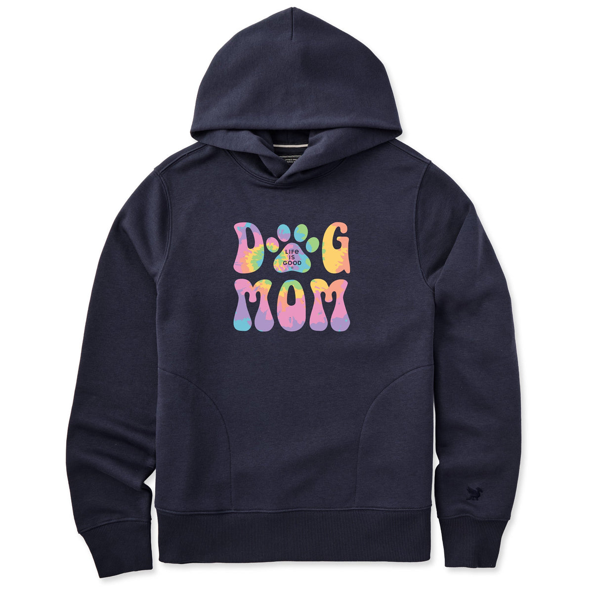 Women's Tie Dye Dog Mom Good Vibes Hoodie product image 1