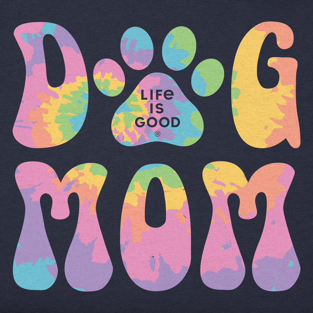 Women's Tie Dye Dog Mom Good Vibes Hoodie product image 2