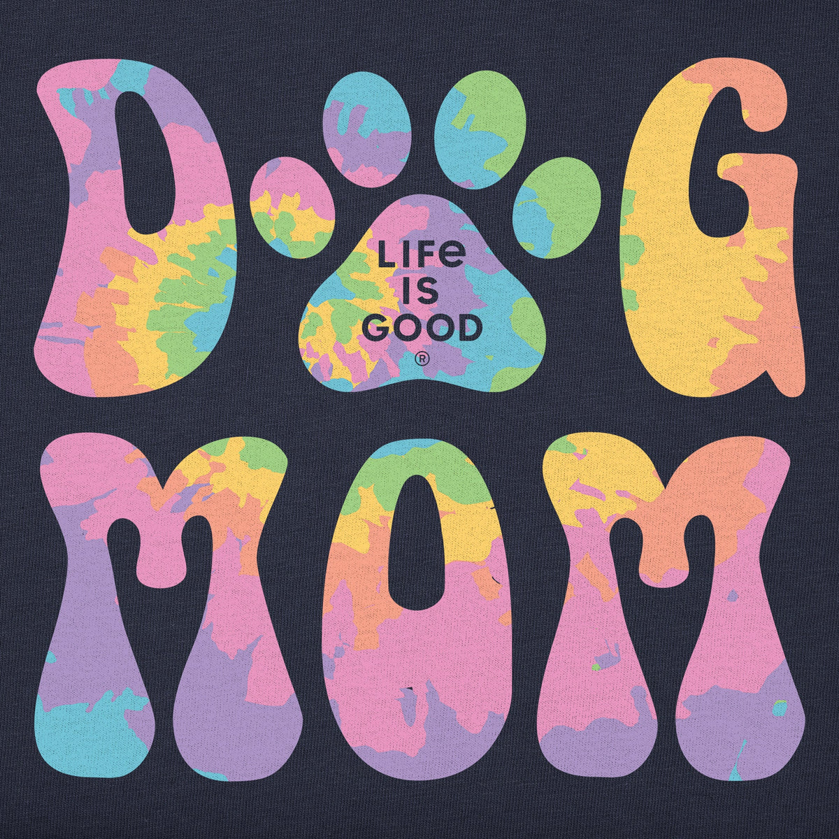 Women's Tie Dye Dog Mom Good Vibes Hoodie product image 2