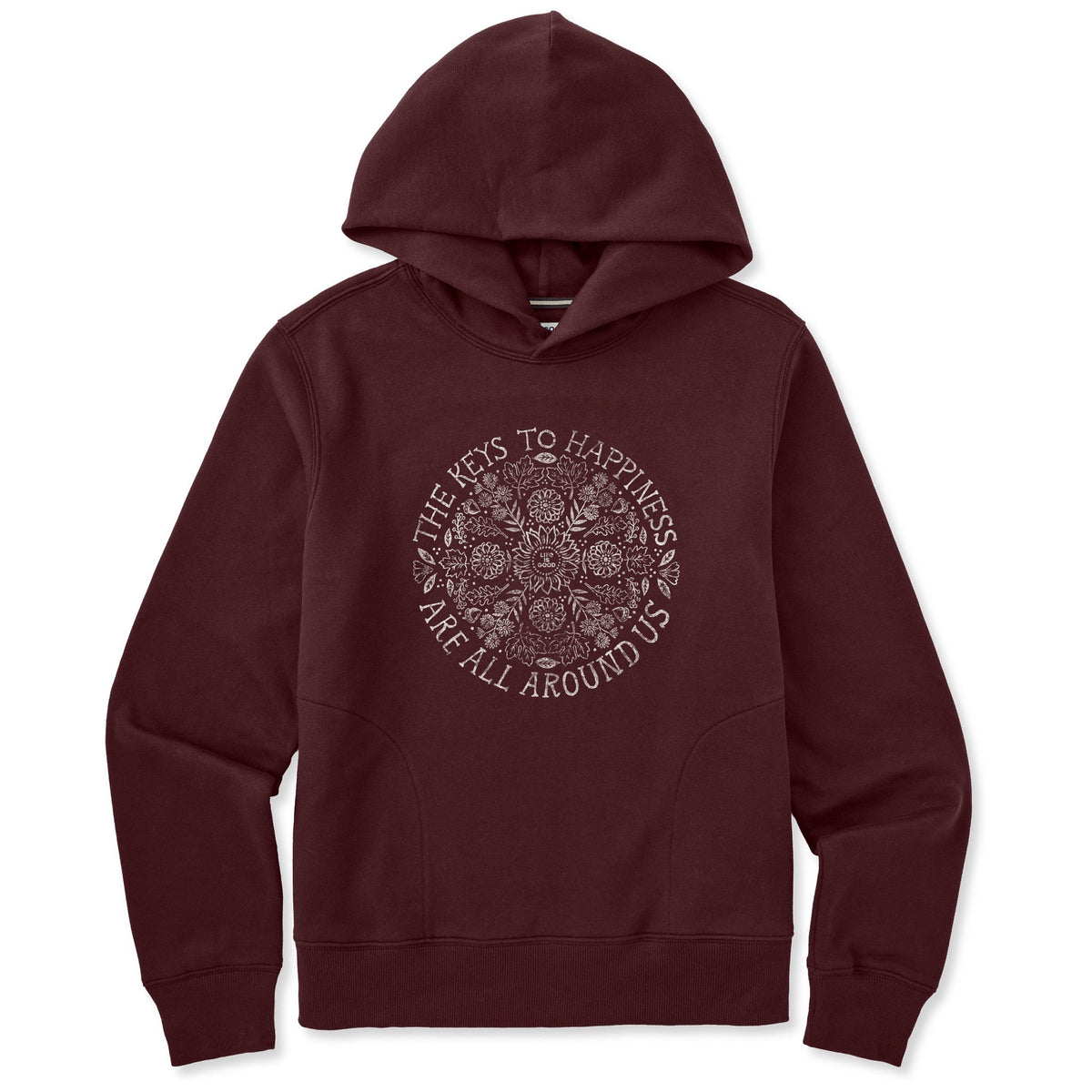 Women's Keys to Happiness Flowers Good Vibes Hoodie product image 1