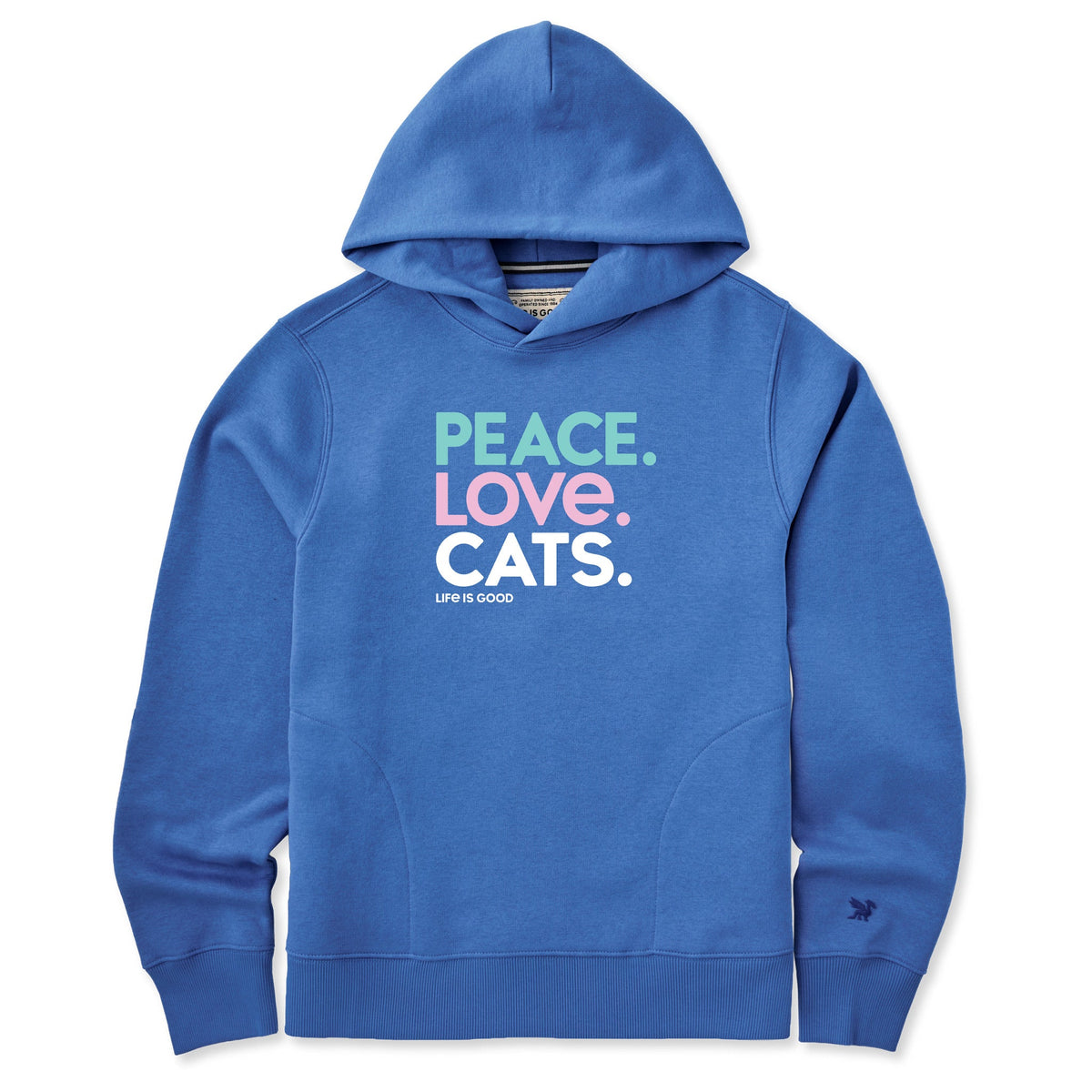 Women's Peace Love Cats Good Vibes Hoodie product image 1