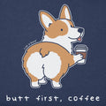 Butt First, Coffee Corgi