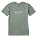 Kids Apparently I Like Frisbee Short Sleeve Crusher Tee product image 1
