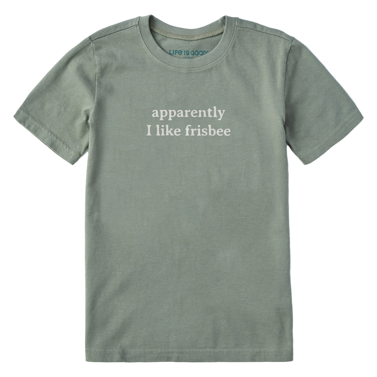 Kids Apparently I Like Frisbee Short Sleeve Crusher Tee product image 1