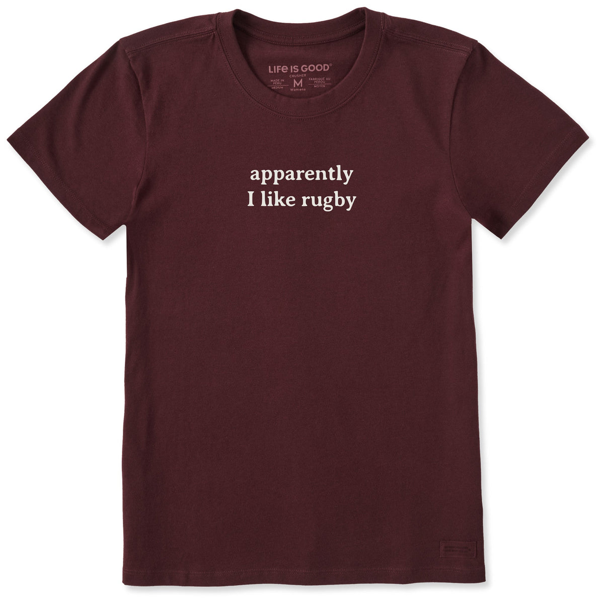 Women's Apparently I Like Rugby Short Sleeve Crusher Tee product image 1