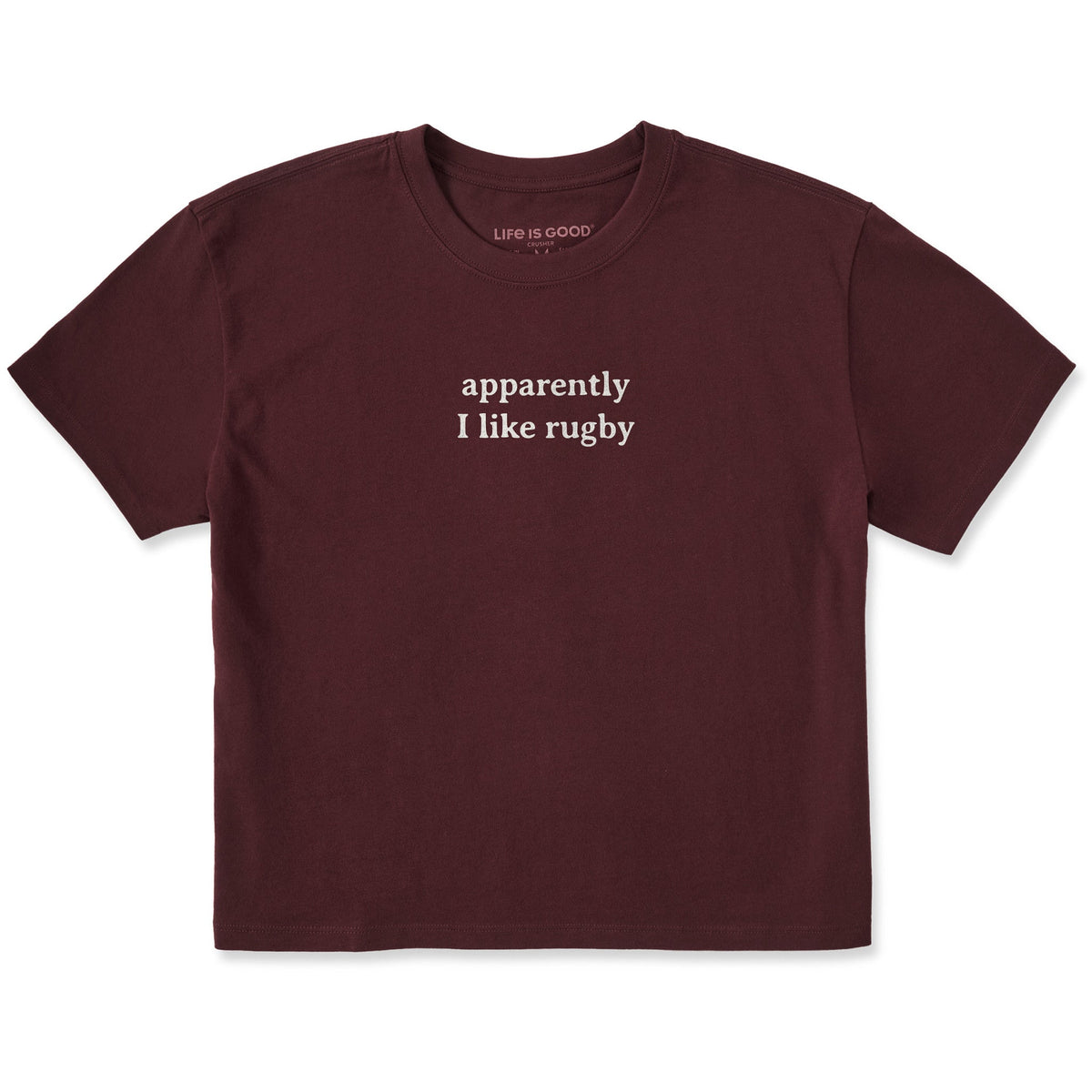 Women's Apparently I Like Rugby Short Sleeve Crusher Boxy product image 1