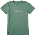 Women's Apparently I Like Disc Golf Short Sleeve Crusher Tee product image 1