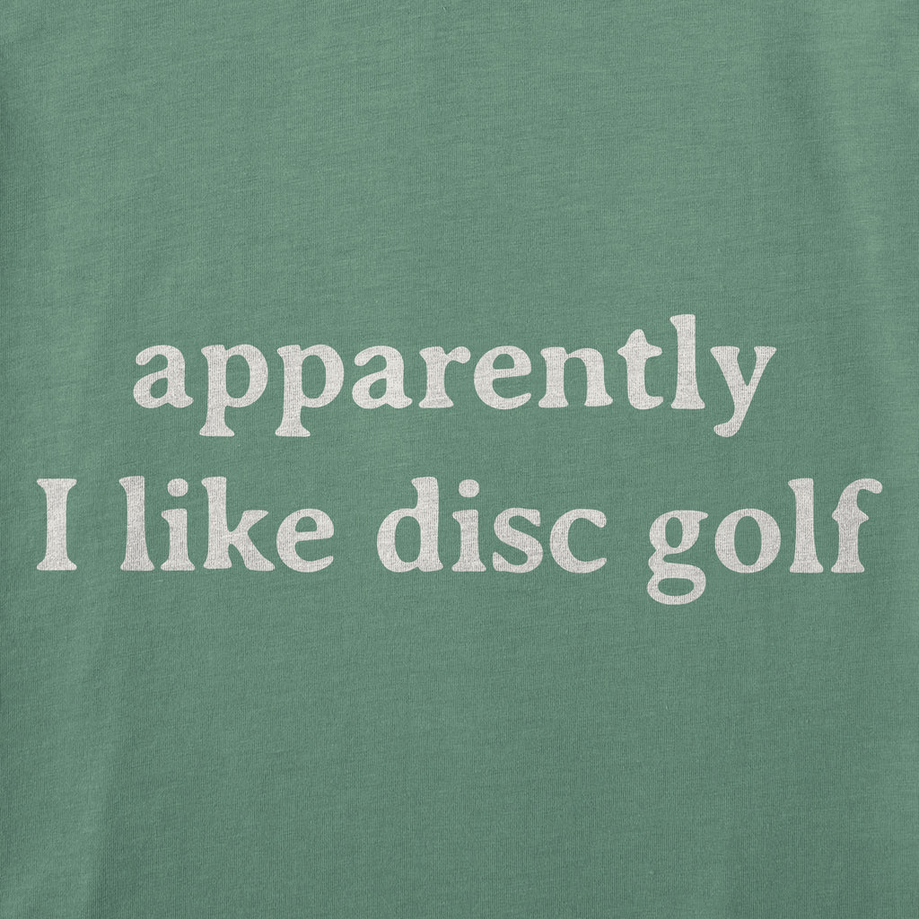 Women's Apparently I Like Disc Golf Short Sleeve Crusher Tee product image 2
