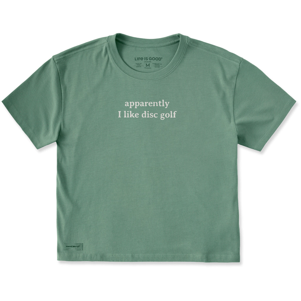 Women's Apparently I Like Disc Golf Short Sleeve Crusher product image 1