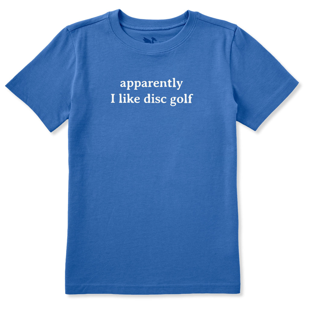 Kids Apparently I Like Disc Golf Short Sleeve Crusher Tee product image 1