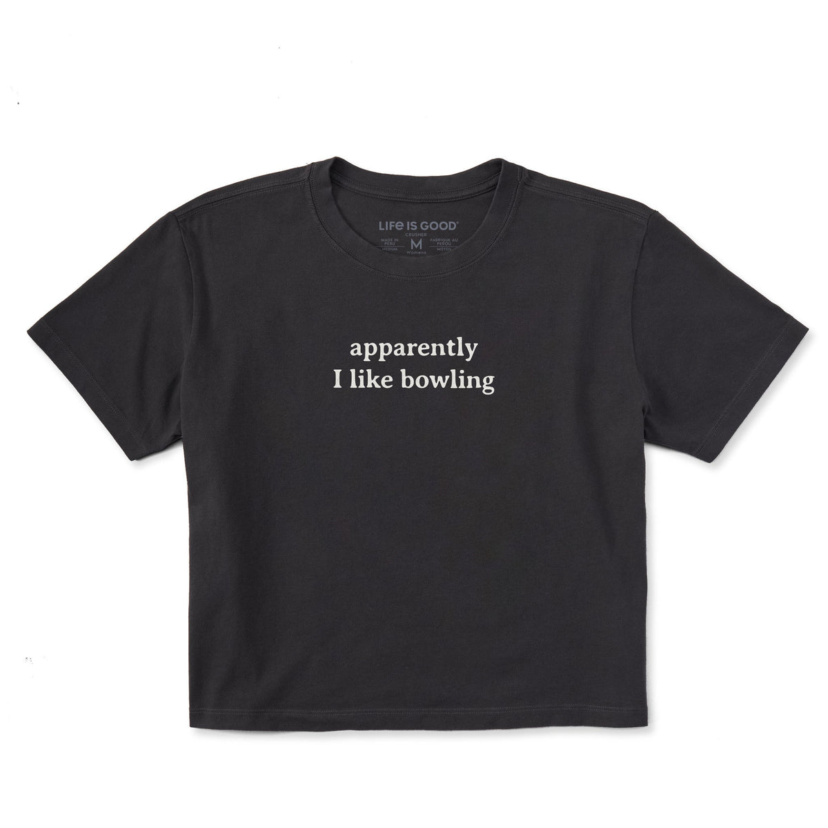 Women's Apparently I like Bowling Short Sleeve Crusher Boxy product image 1