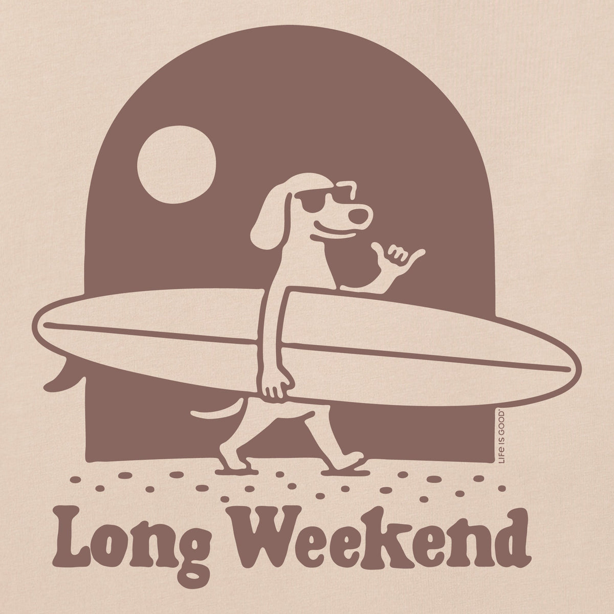 Women's Long Weekend Dachshund Short Sleeve Crusher Boxy Tee product image 2
