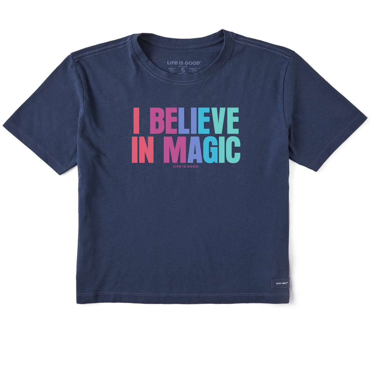 Women's I Believe in Magic Bold Short Sleeve Crusher Boxy product image 1