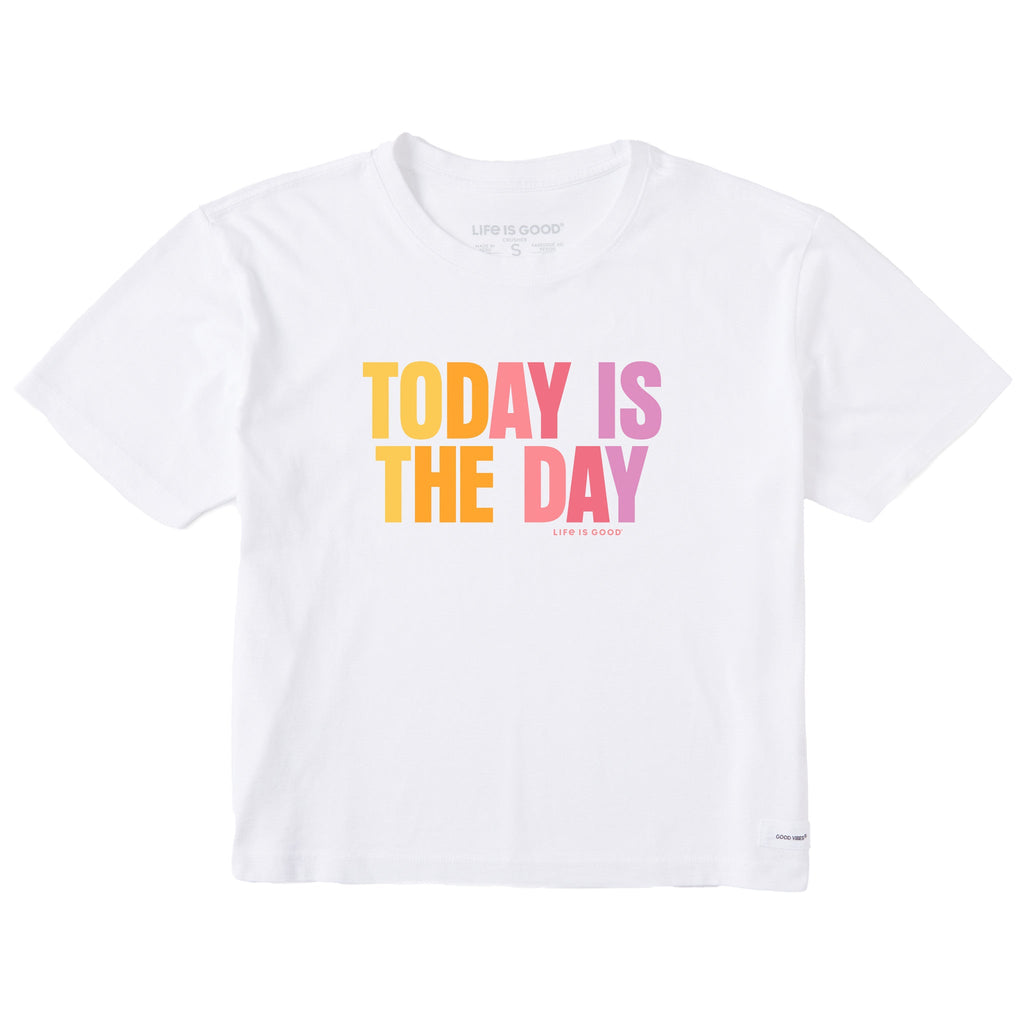 Women's Today is the Day Bold Short Sleeve Crusher Boxy Tee product image 1