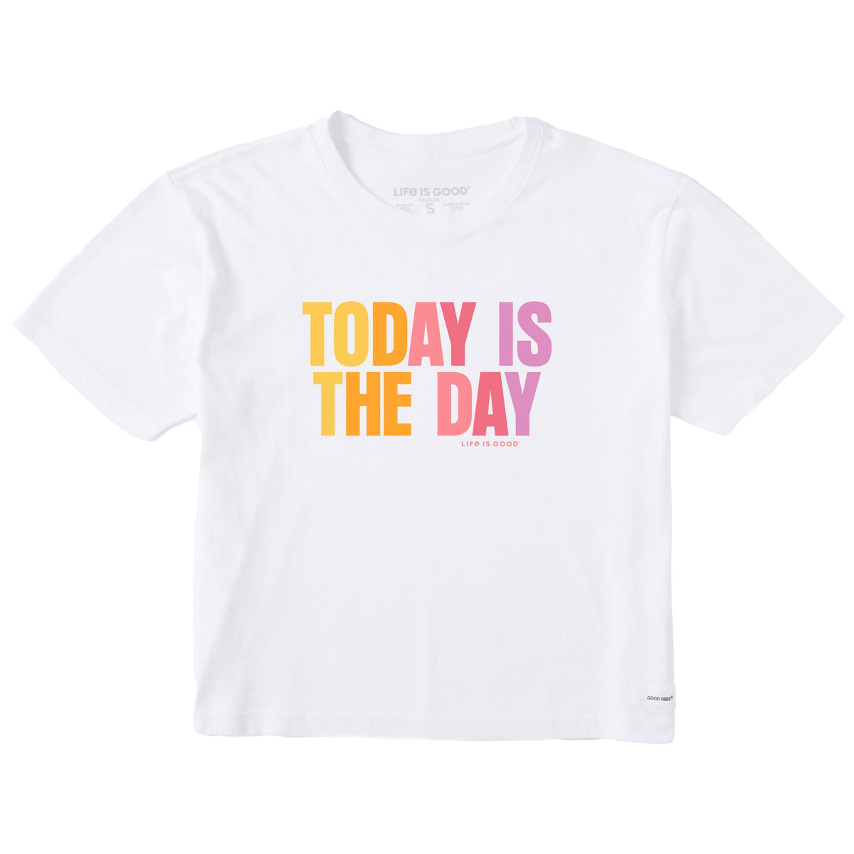 Women's Today is the Day Bold Short Sleeve Crusher Boxy Tee product image 1