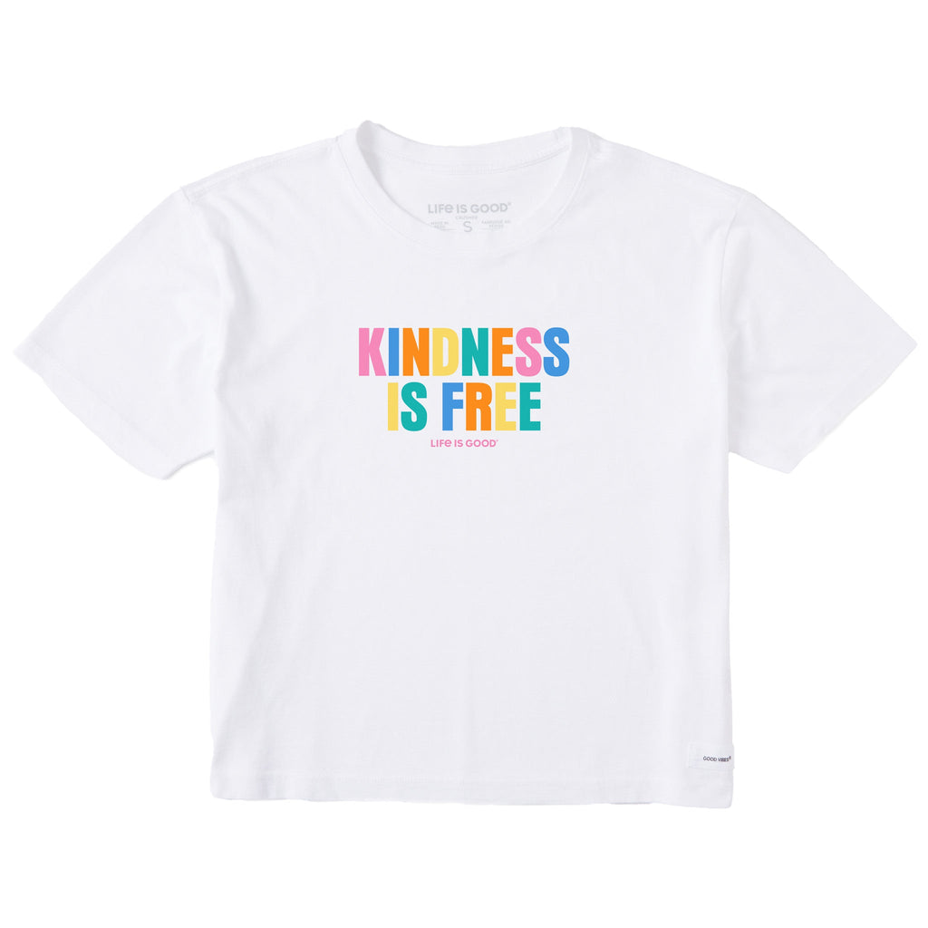 Women's Kindness is Free Bold Short Sleeve Crusher Boxy Tee product image 1