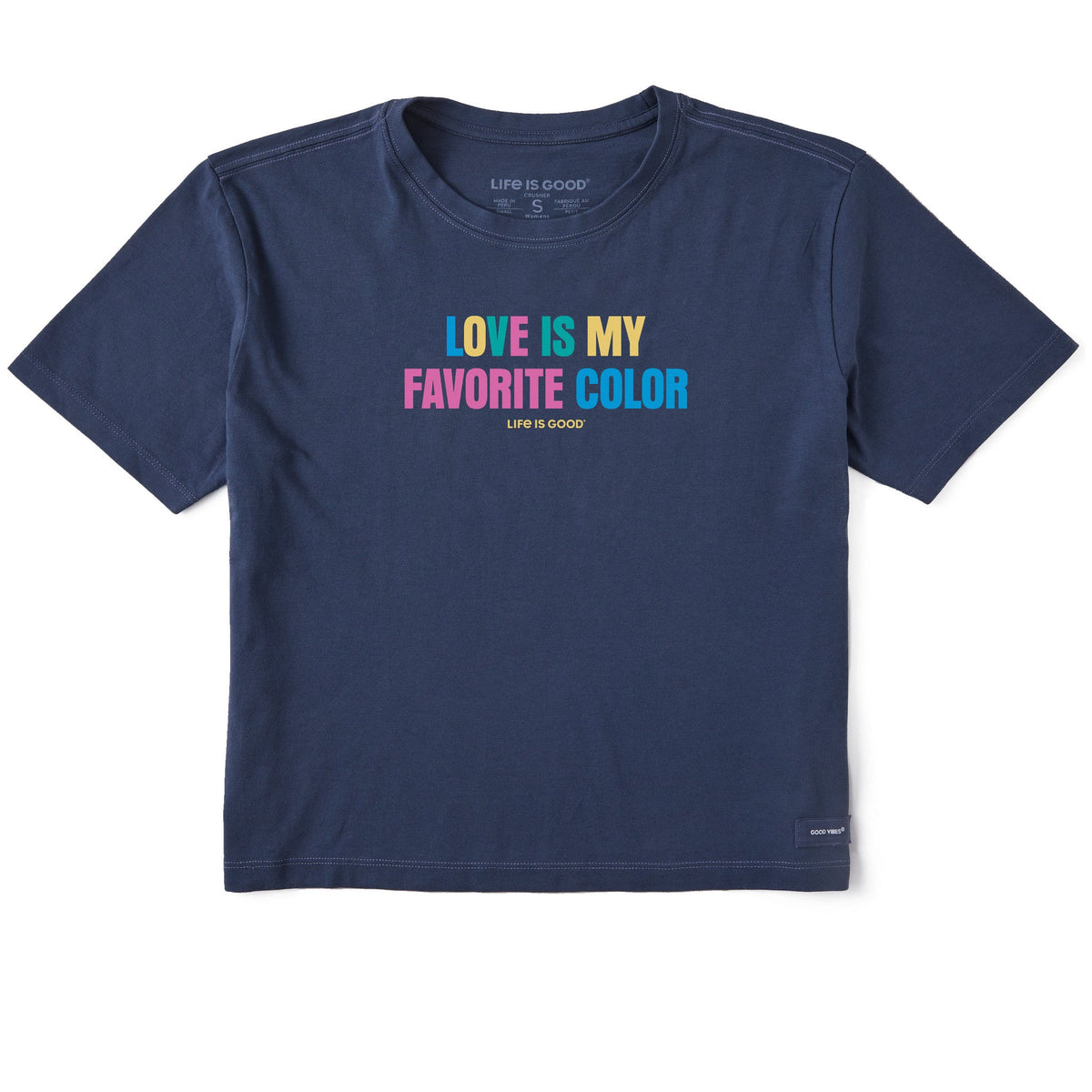 Women's Love is My Favorite Color Bold Short Sleeve Crusher product image 1
