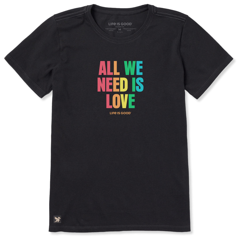 Women's All We Need is Love Bold Short Sleeve Tee product image 1