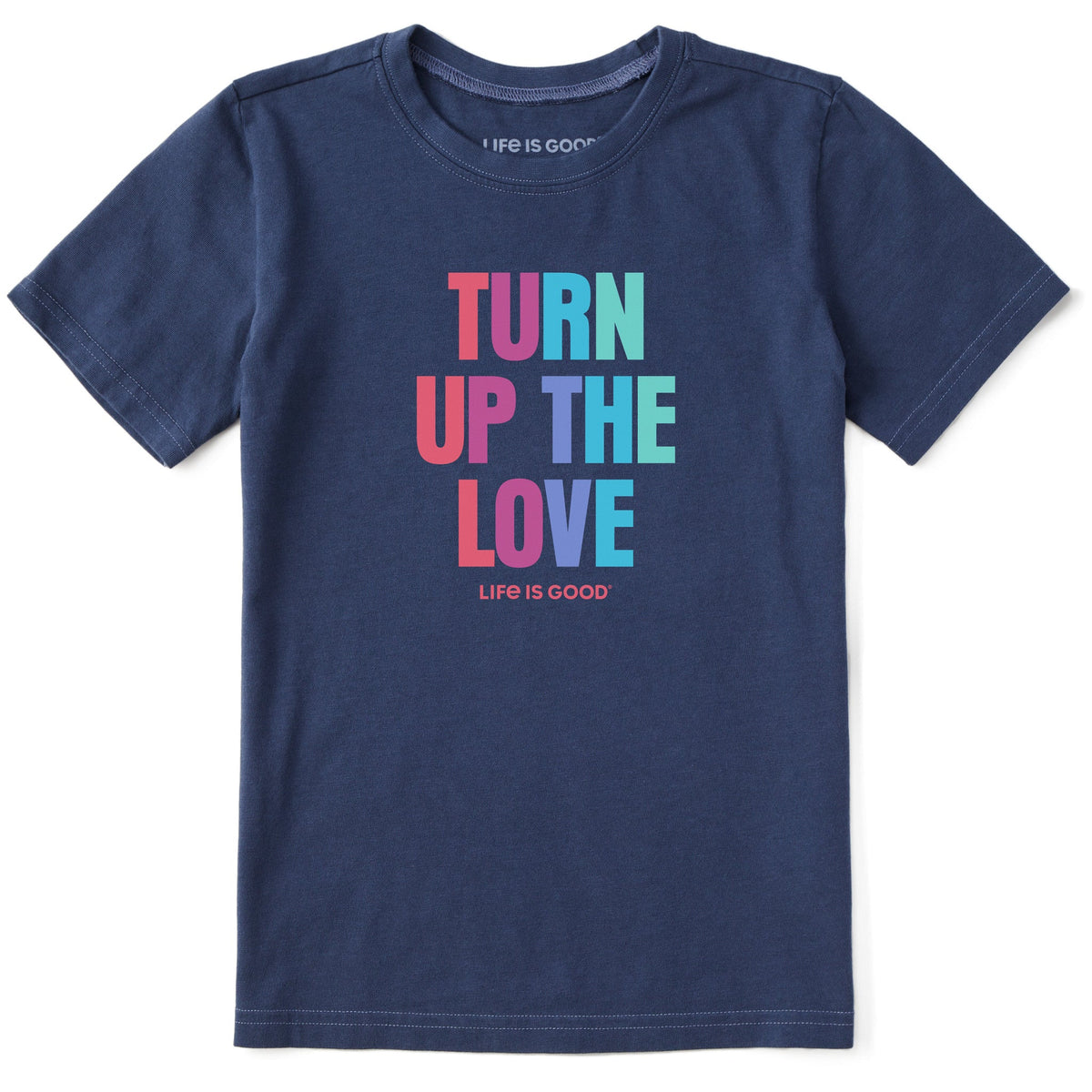 Kids Turn Up the Love Bold Short Sleeve Crusher Tee product image 1