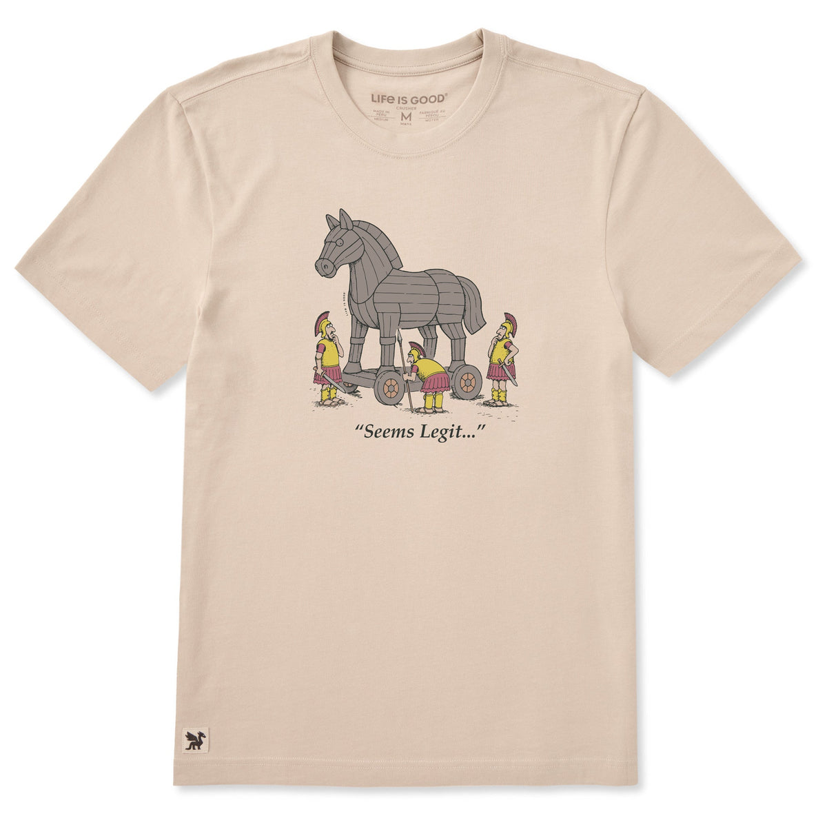 Men's Seems Legit Trojan Horse Short Sleeve Crusher Tee product image 1