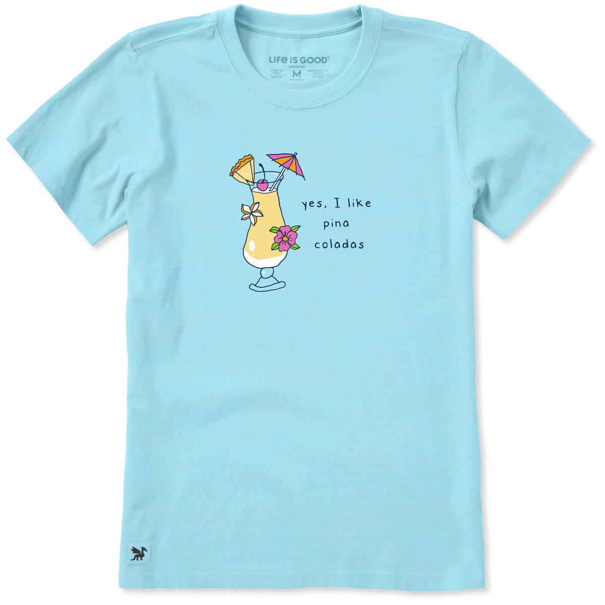 Women's Yes I like Pina Coladas Short Sleeve Crusher Tee product image 1