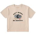 Women's Don't Worry Be Scrappy Short Sleeve Crusher Boxy Tee product image 1