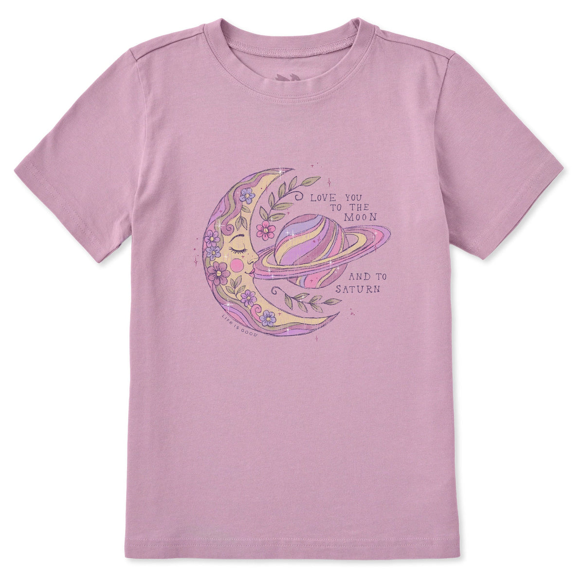 Kids Love You To the Moon Short Sleeve Crusher Tee product image 1