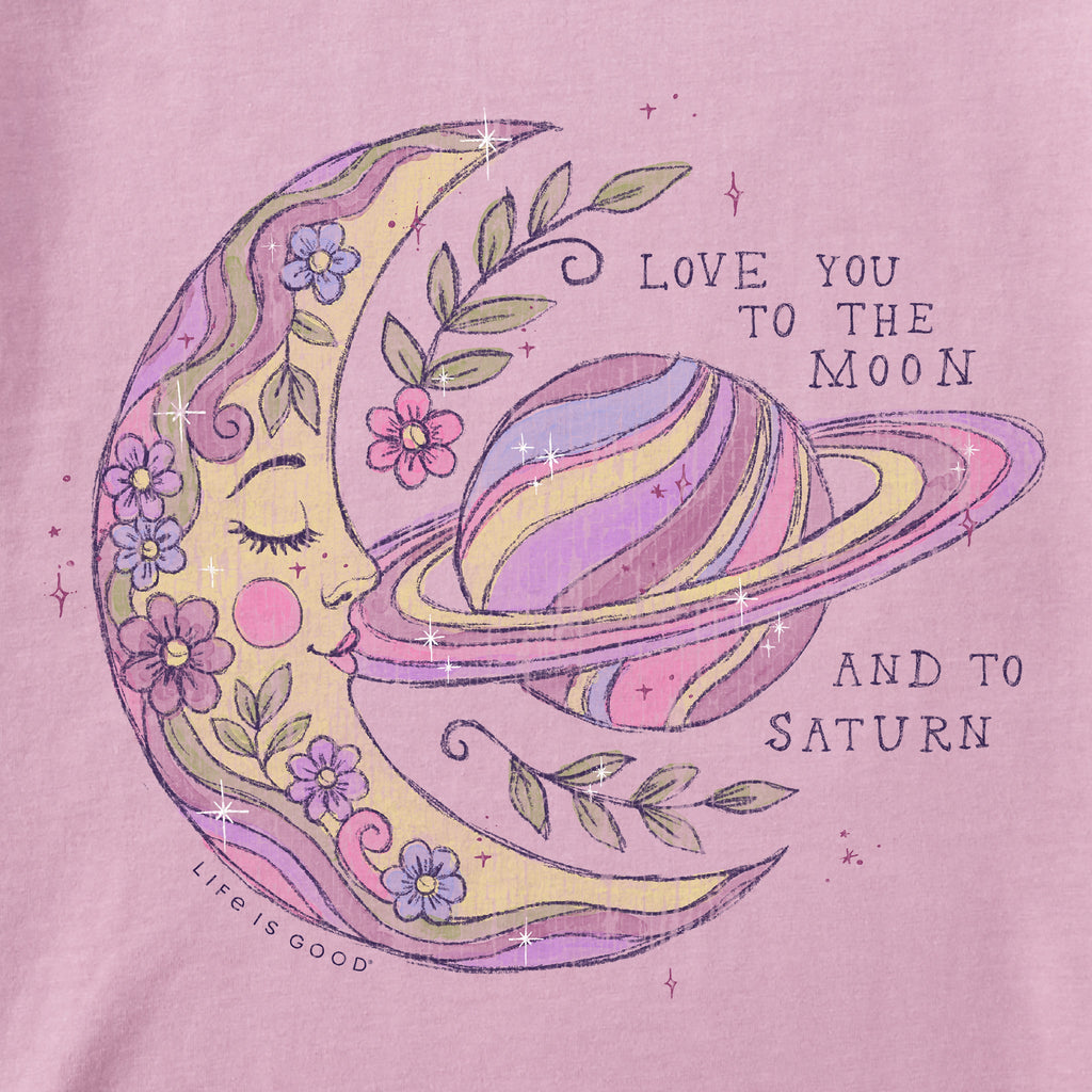Kids Love You To the Moon Short Sleeve Crusher Tee product image 2