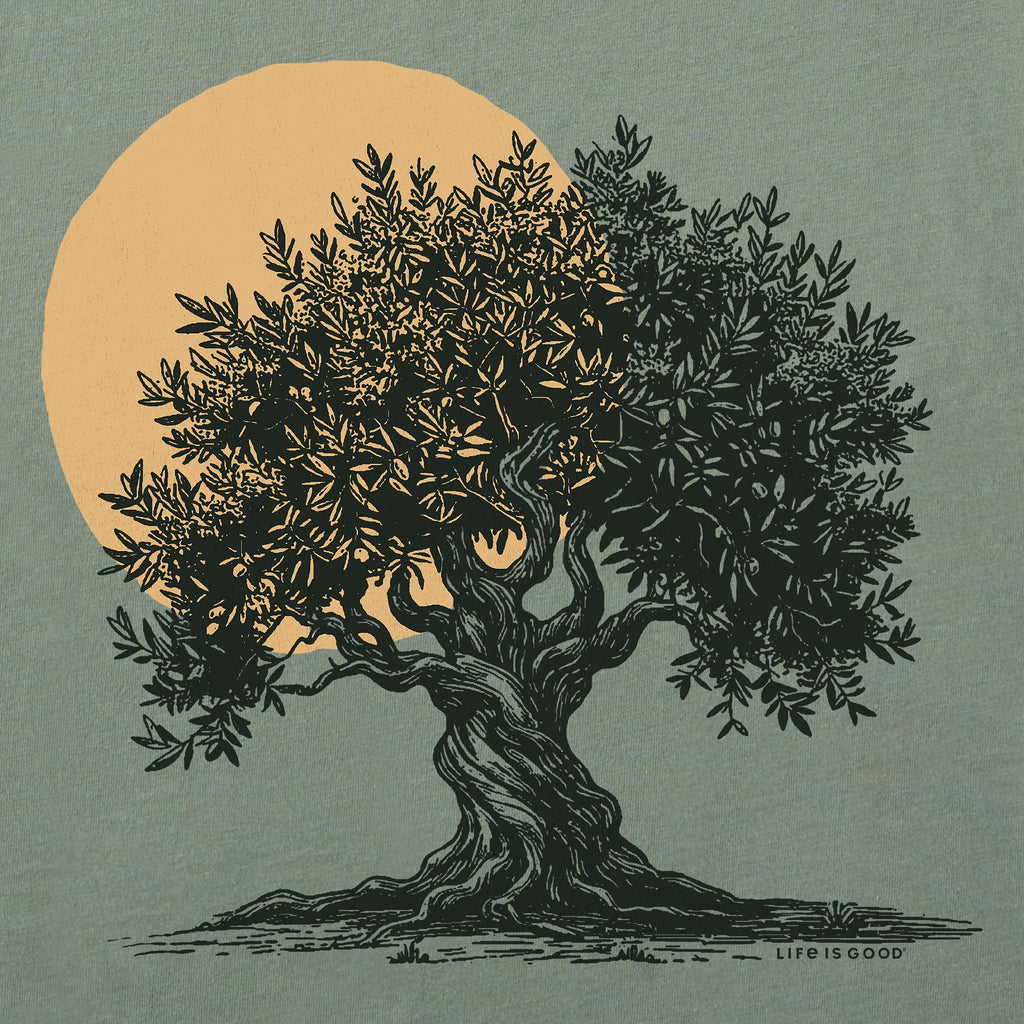 Women's Olive Tree Sunset Short Sleeve Crusher Tee product image 2