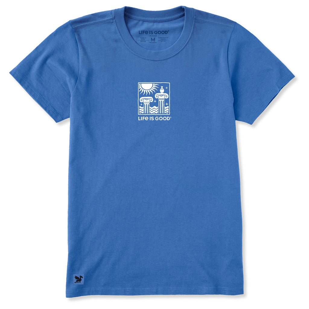 Women's L'il Grecian Columns Short Sleeve Crusher Tee product image 1