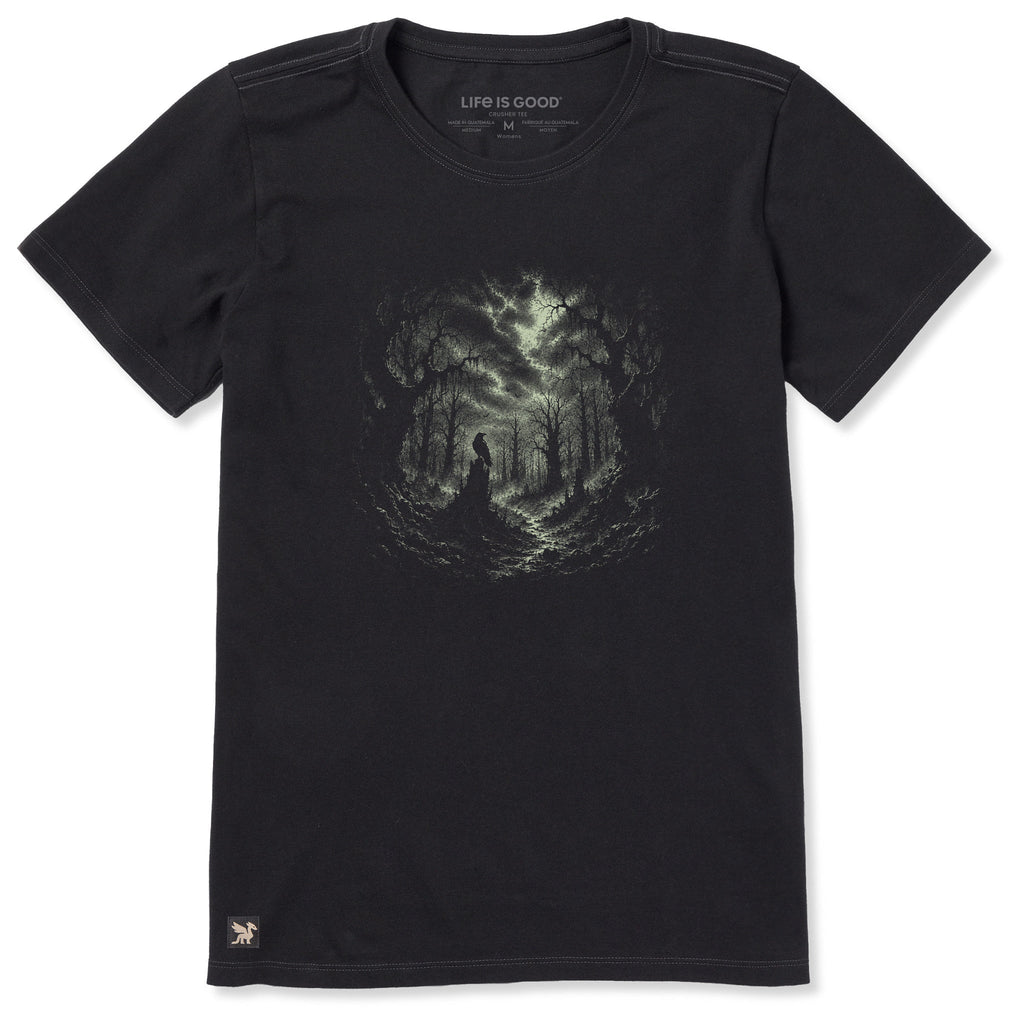Women's Spooky Raven Short Sleeve Crusher Tee product image 1